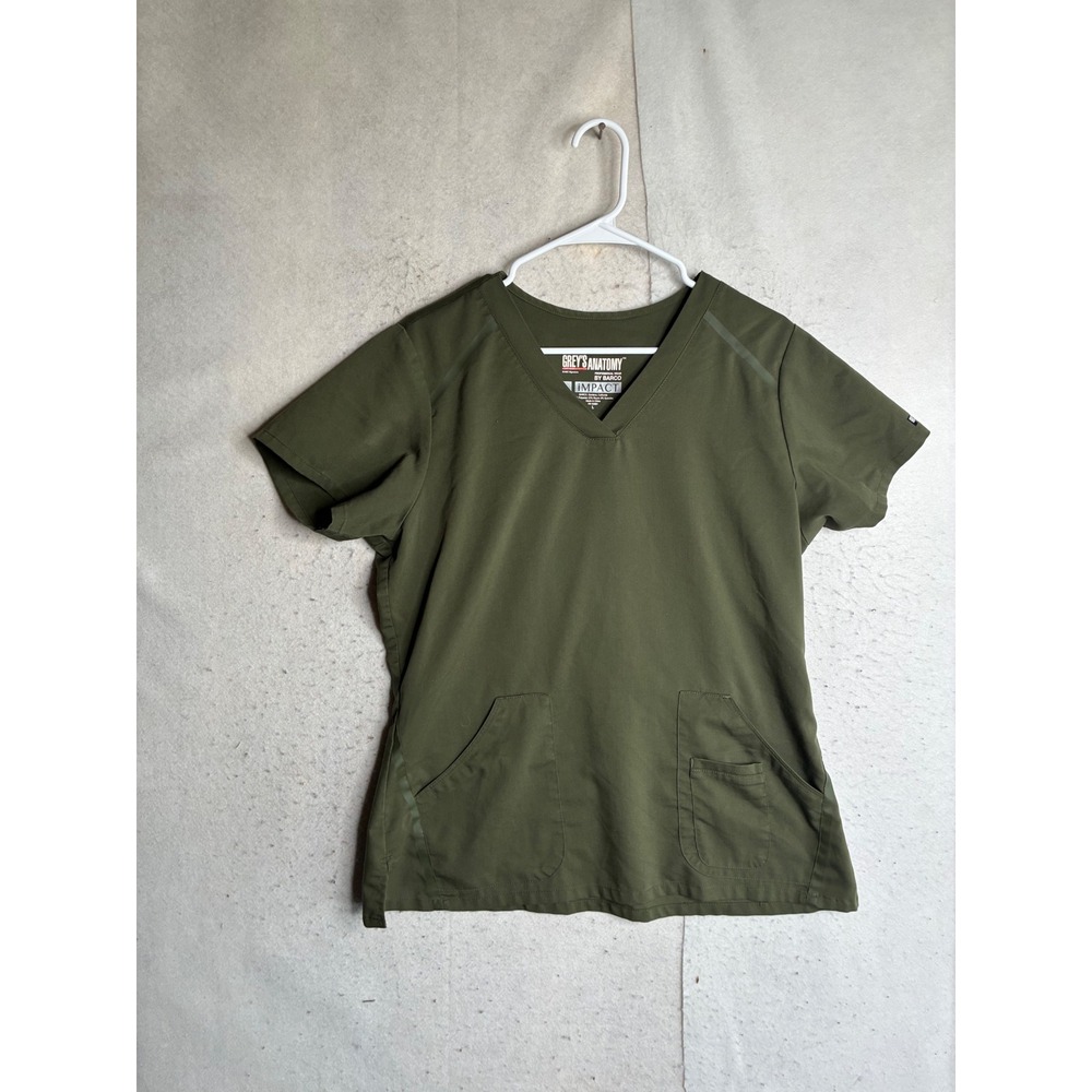 Dickies Olive Green Women's V-Neck Scrub Top